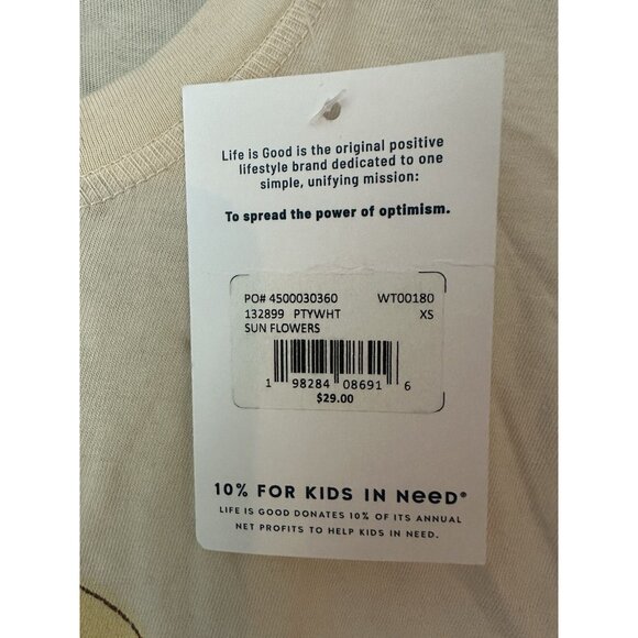 Life Is Good Rainbow River Forest Crop T Shirt Women Sz XS Cream Crusher Tee NWT - Picture 3 of 6